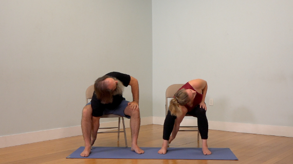 Shoulder Rotations in a Chair Pt.3 - Online Yoga Class - The Yoga ...